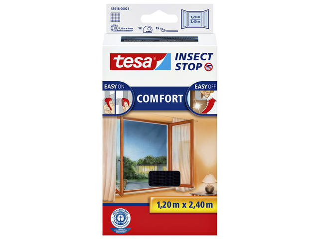 Insectenhor tesa ramen 1.2x2.4m zwart