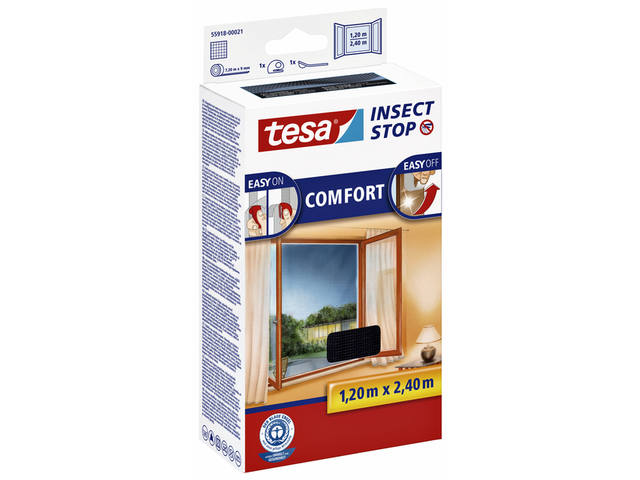 Insectenhor tesa ramen 1.2x2.4m zwart