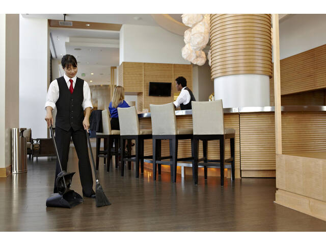 Handveger Rubbermaid Exec Lobby lange steel zwart