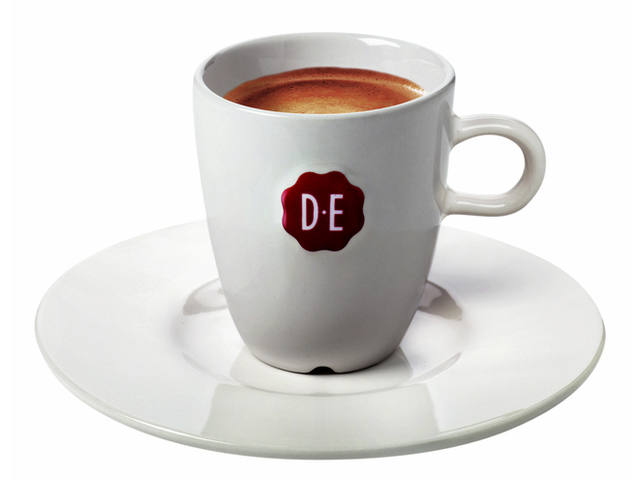 Schotel Douwe Egberts espresso wit