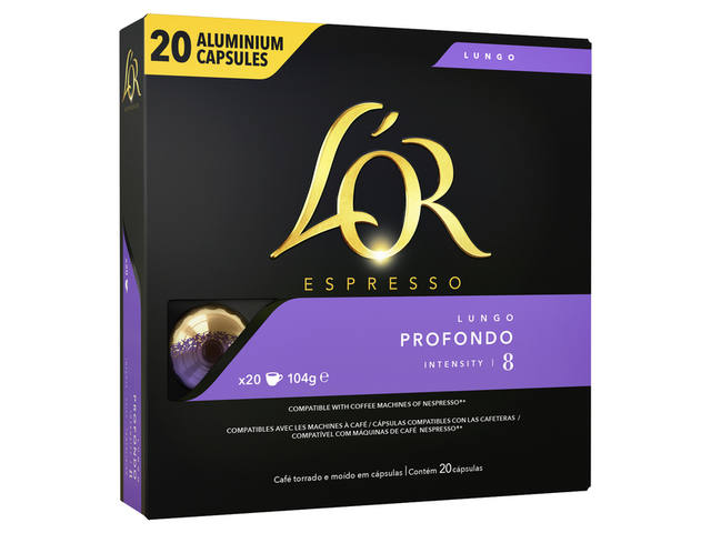 Koffiecups L Or espresso Lungo Profondo 20st