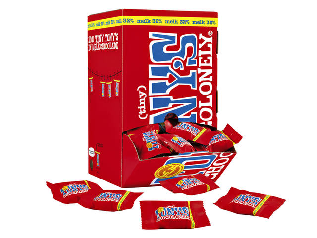 Chocolade Tony Chocolonely tiny melk doos 100 st