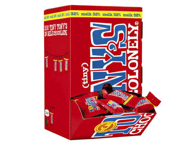Chocolade Tony Chocolonely tiny melk doos 100 st