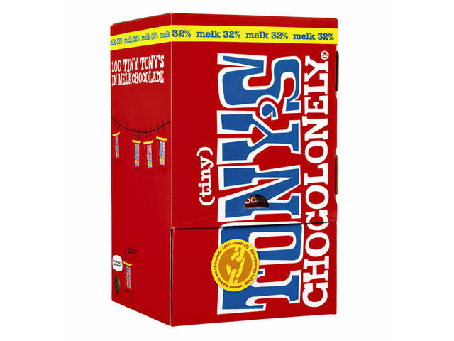 Chocolade Tony Chocolonely tiny melk doos 100 st