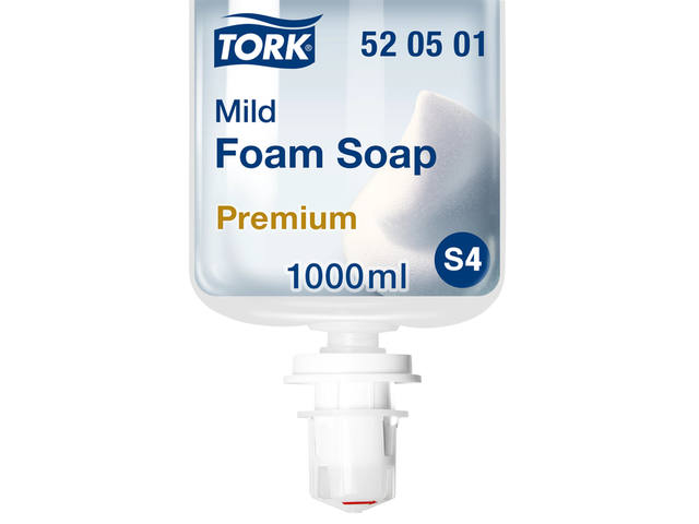 Handzeep Tork S4 Premium schuim 1000ml mild
