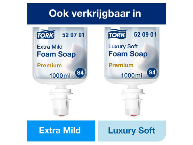 Handzeep Tork S4 Premium schuim 1000ml mild