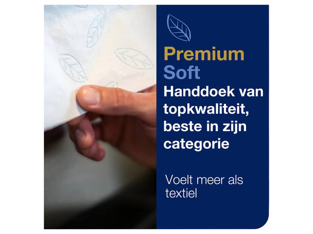Handdoekrol Tork H1 Premium 2laags 100m wit