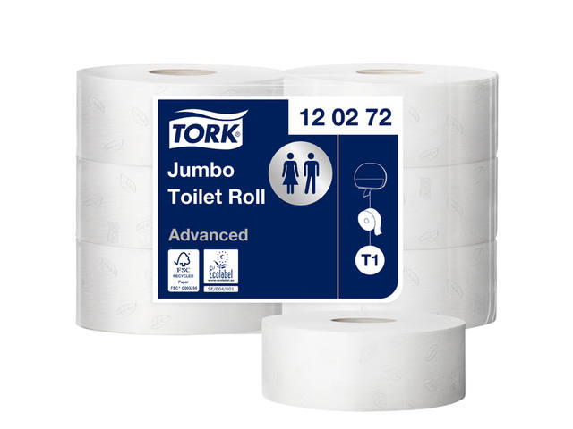 Toiletpapier Tork T1 Advanced jumbo 2laags 360m