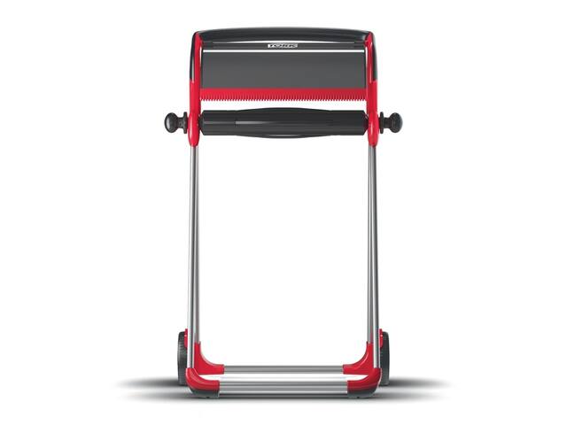Poetspapierdispenser Tork W1 vloerstandaard rood