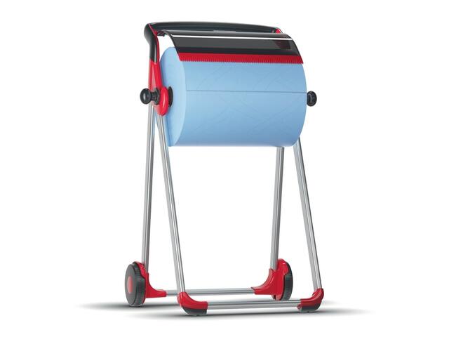 Poetspapierdispenser Tork W1 vloerstandaard rood