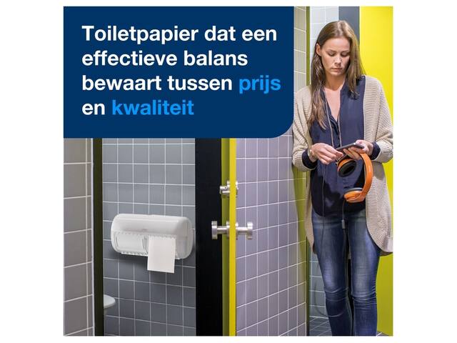 Toiletpapierdispenser Tork T4 duo wit