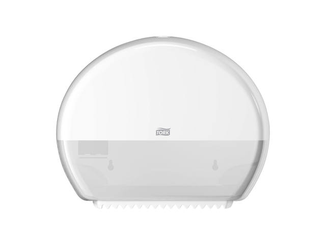 Toiletpapierdispenser Tork T2 jumbo klein wit