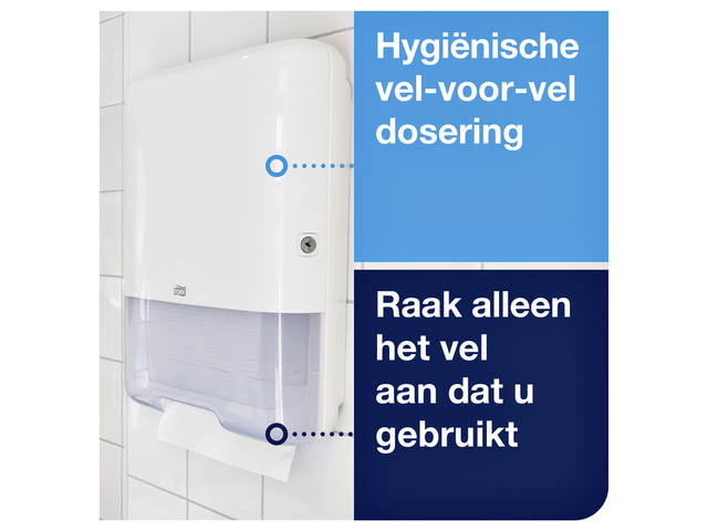 Handdoekdispenser Tork H3 Elevation wit