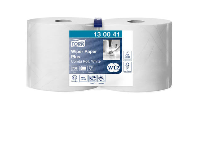 Poetspapier Tork W2 Premium 2laags wit 130041