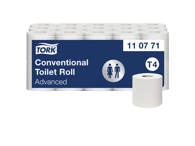Toiletpapier Tork T4 Advanced 2laags wit 110771