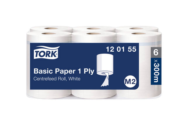 Poetspapier Tork M2 Universal 1laags 300m wit