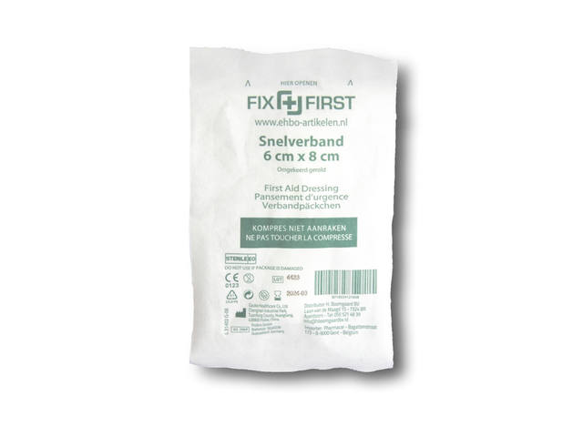 Snelverband FixFirst gerold 6x8cm