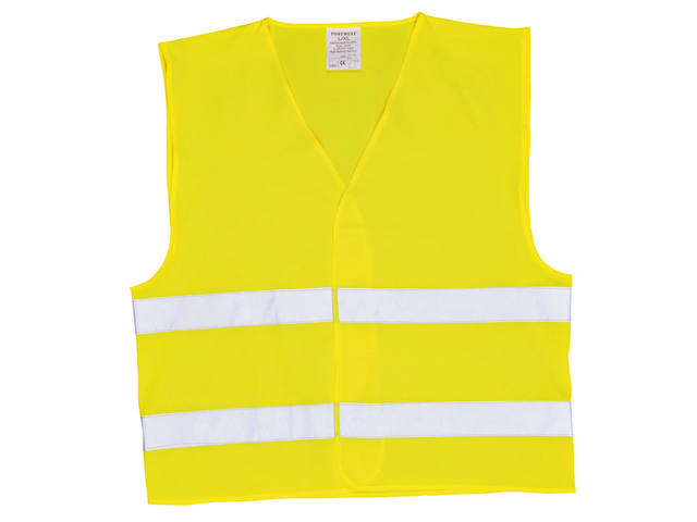 Veiligheidsvest Leina met opdruk BHV geel