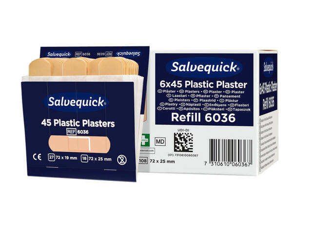 Pleister Salvequick navulling plastic 6036