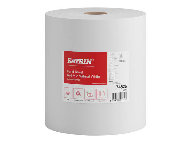 Poetspapier Katrin medium 2-laags wit 74526