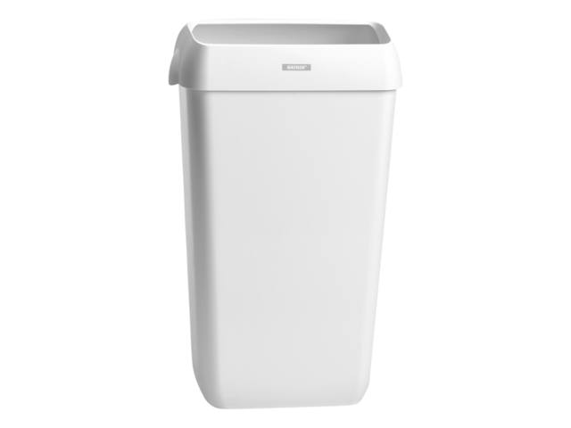 Afvalbak Katrin open inworp 25 liter wit