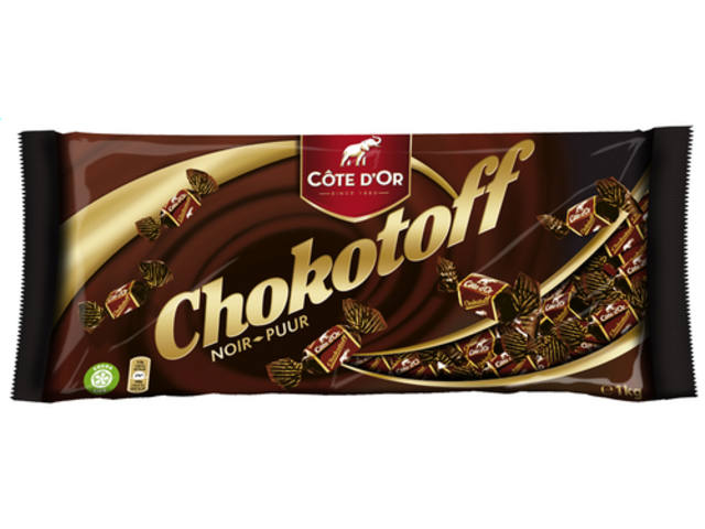 Chocolade Cote dOr Chokotoff toffee puur 1kg