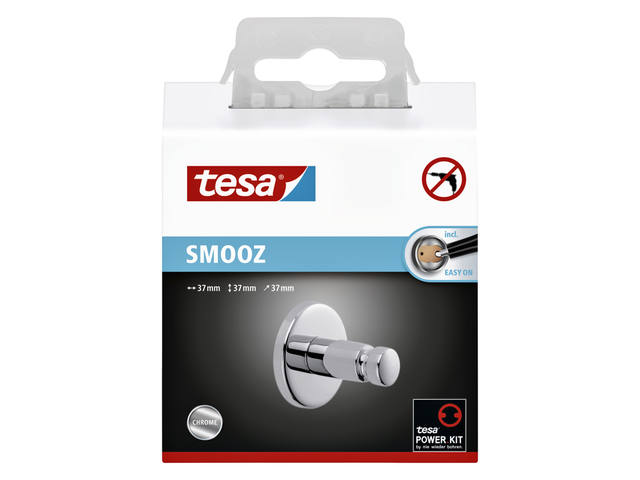 Handdoekhaak tesa Smooz verchr zelfkl