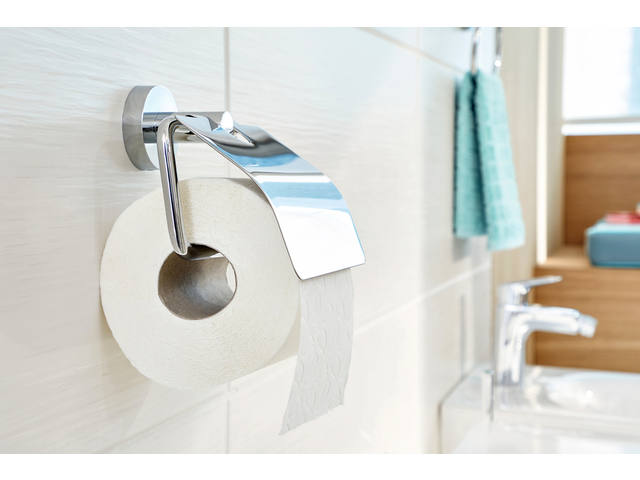 Toiletrolhouder met deksel tesa Smooz