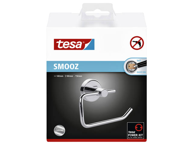 Toiletrolhouder tesa  verchr metaal zelfkl