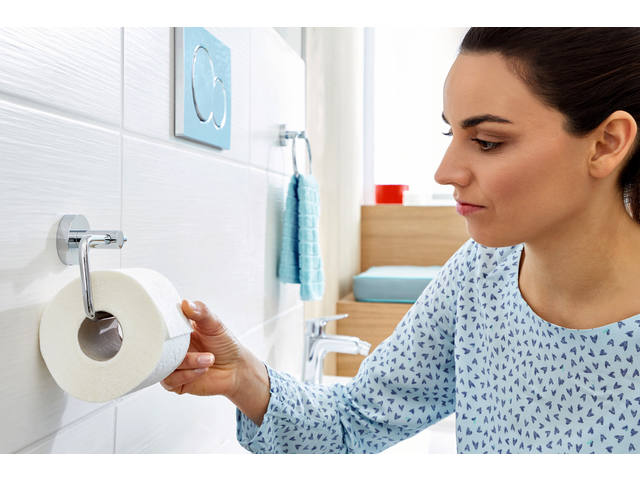 Toiletrolhouder tesa  verchr metaal zelfkl