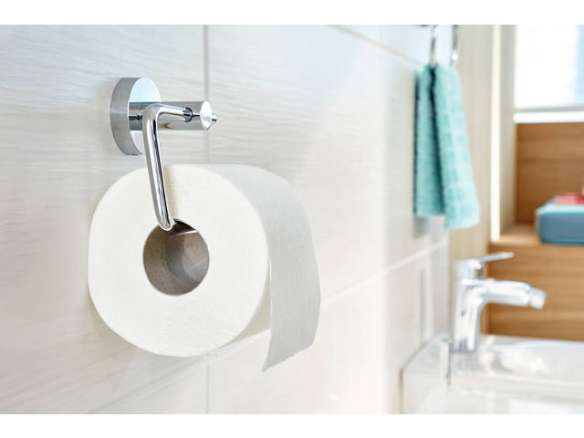 Toiletrolhouder tesa  verchr metaal zelfkl