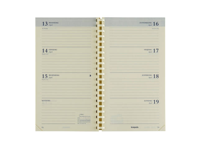 Agendavulling 2027 Brepols Interplan 7d/2p
