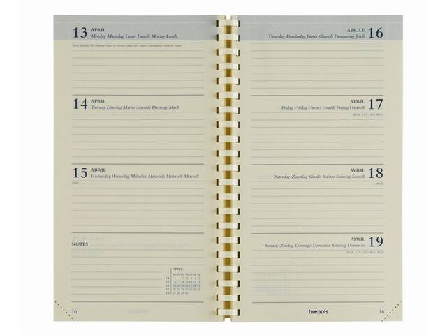 Agendavulling 2027 Brepols Interplan 7d/2p spiraal