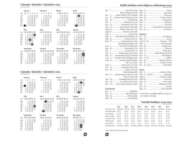 Calendarium 2027 Succes Standard 7dagen/2pagina s
