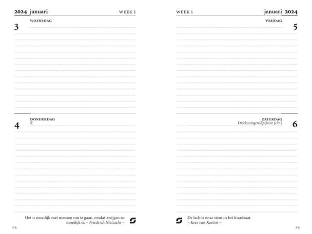 Agendavulling 2027 Succes Mini 4dagen/2pagina s