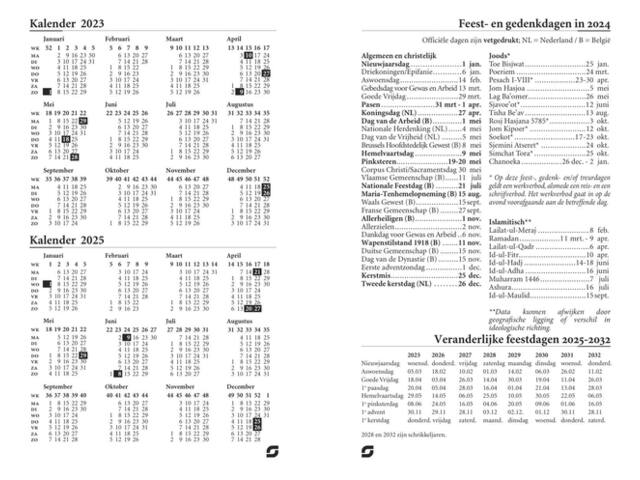 Agendavulling 2027 Succes Mini 4dagen/2pagina s