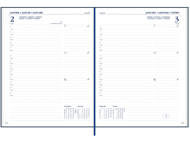 Agenda 2027 Ryam Manager Mundior 1dag/1pagina zw