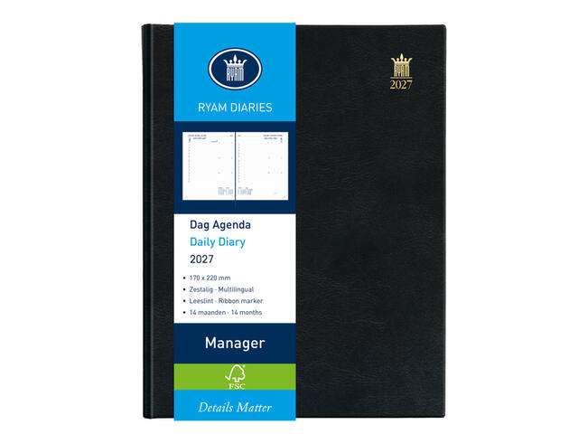 Agenda 2027 Ryam Manager Mundior 1dag/1pagina zw