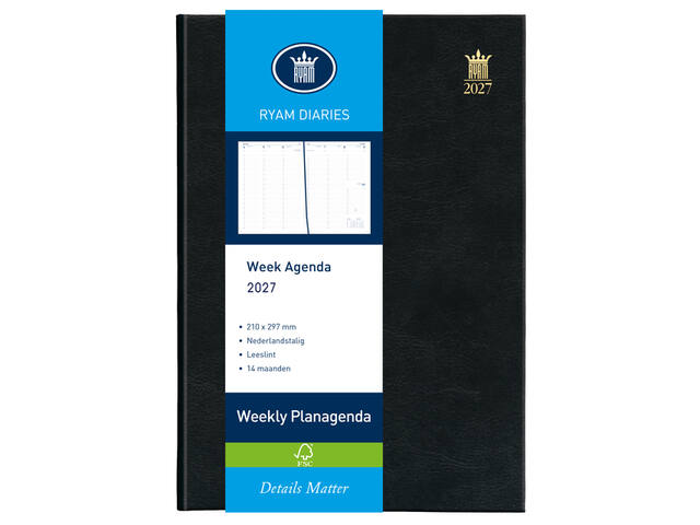 Agenda 2027 Ryam Weekly Mundior 7d/2p zw