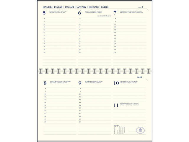 Agendavulling 27 Ryam Memoplan 7 Compact liggend