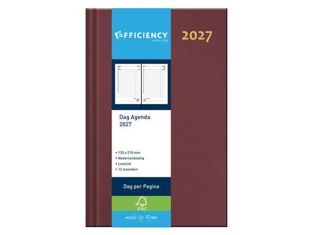 Agenda 2027 Ryam Efficiency Baladek 1d/1p bordeaux