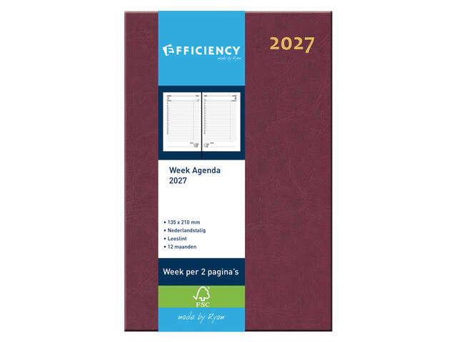Agenda 2027 Ryam Efficiency Baladek 7d/2p bordeaux
