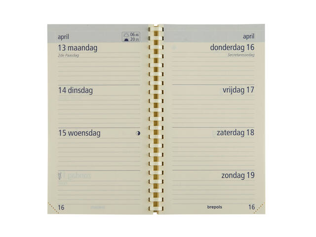 Agenda 2027 Brepols Opt Pocket Trento 7d/2p zw
