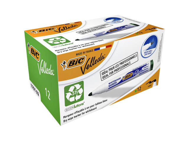 Whiteboardmarker Bic 1701 rond L groen