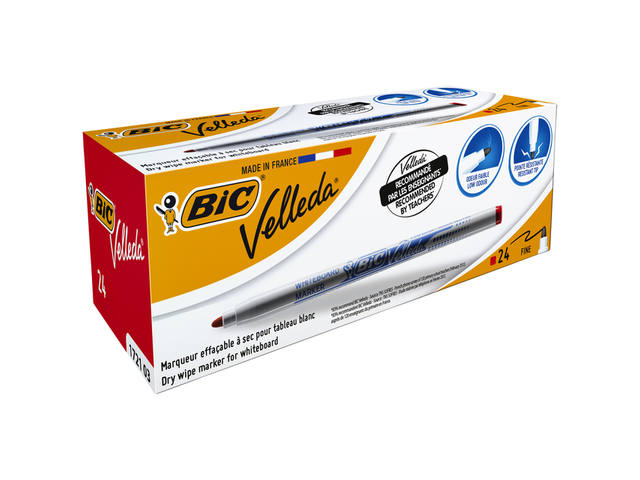 Whiteboardmarker Bic 1721 rond F rood