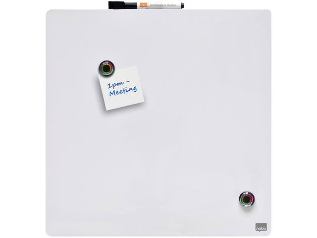 Whiteboard Nobo tegel 36x36cm wit magnetisch