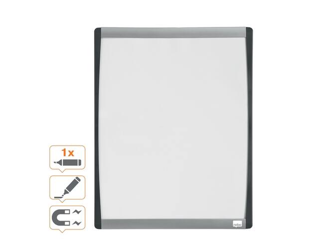 Whiteboard Nobo 35.5x28cm gewelfd