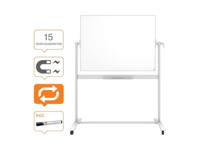Whiteboard Nobo kantelbord mobiel 90x120cm