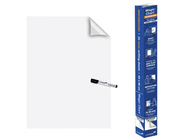 Magic Chart Legamaster Whiteboard 600x800mm wt 25v