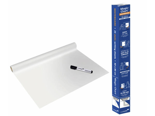Magic Chart Legamaster Whiteboard 600x800mm wt 25v